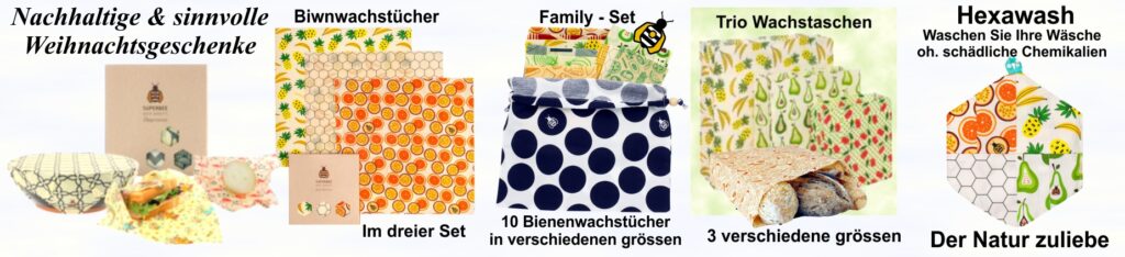 Bienenwachstuch zum Weihnachtsgeschenke
